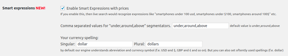 Smart Price Expressions